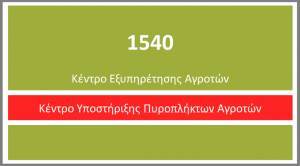 Ηλεκτρονική στήριξη στους πυρόπληκτους αγρότες μέσω της γραμμής 1540