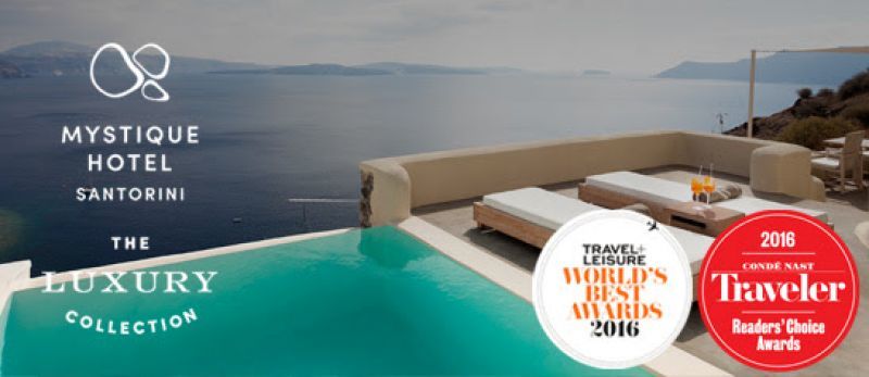 Νέες σημαντικές διακρίσεις για το ξενοδοχείο Mystique της Σαντορίνης