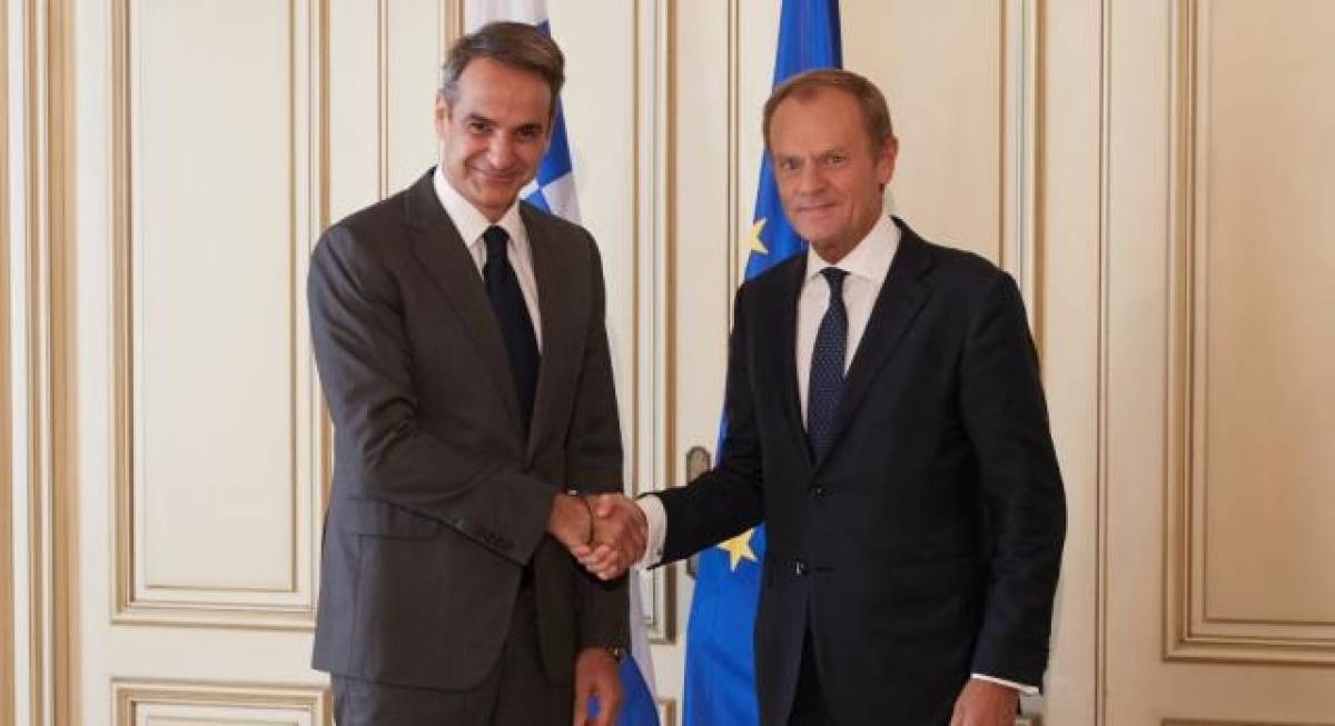 Brexit, Δυτικά Βαλκάνια και Τουρκία στη συνάντηση Μητσοτάκη-Τουσκ