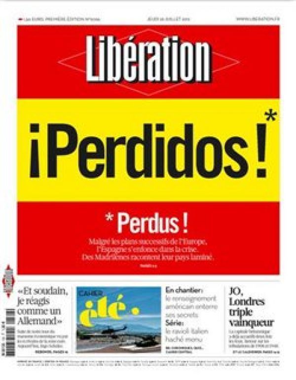 Liberation: Μετά το «Χάος» ήρθαν οι «Χαμένοι» - Αρνητικό το μήνυμα της εφημερίδας για την Ισπανία