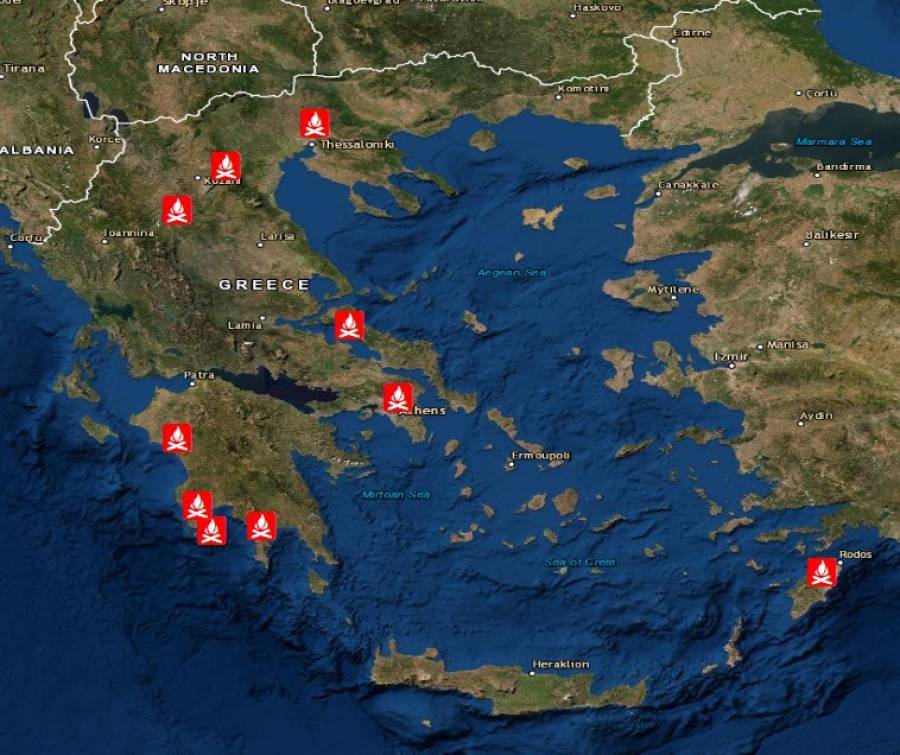 Kάηκε 50% της έκτασης που καίγεται σε μια αντιπυρική περίοδo
