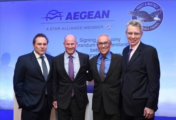 Aegean: Υπογραφές με Pratt&Whitney για τους κινητήρες των νέων αεροσκαφών