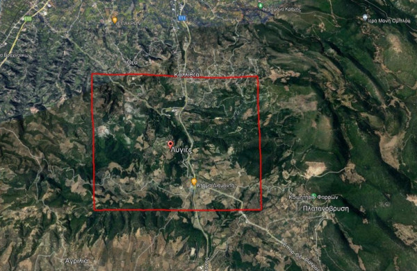 Ενεργοποιήθηκε η υπηρεσία Copernicus για τις πυρόπληκτες Λυγιές Αχαΐας