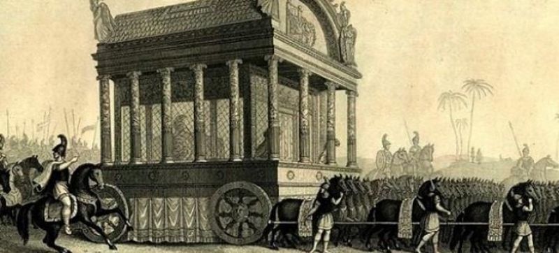 Πώς έμοιαζε η αρμάμαξα που μετέφερε τη σορό του Μεγάλου Αλεξάνδρου;