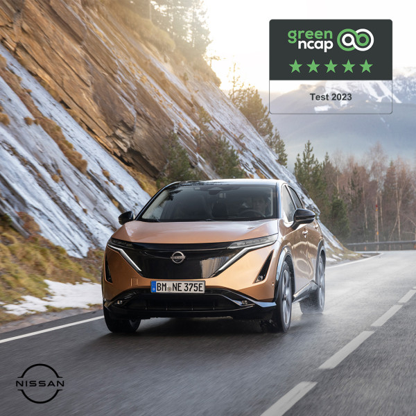 To Nissan Ariya επιτυγχάνει Βαθμολογία 5 Αστέρων στο Green NCAP