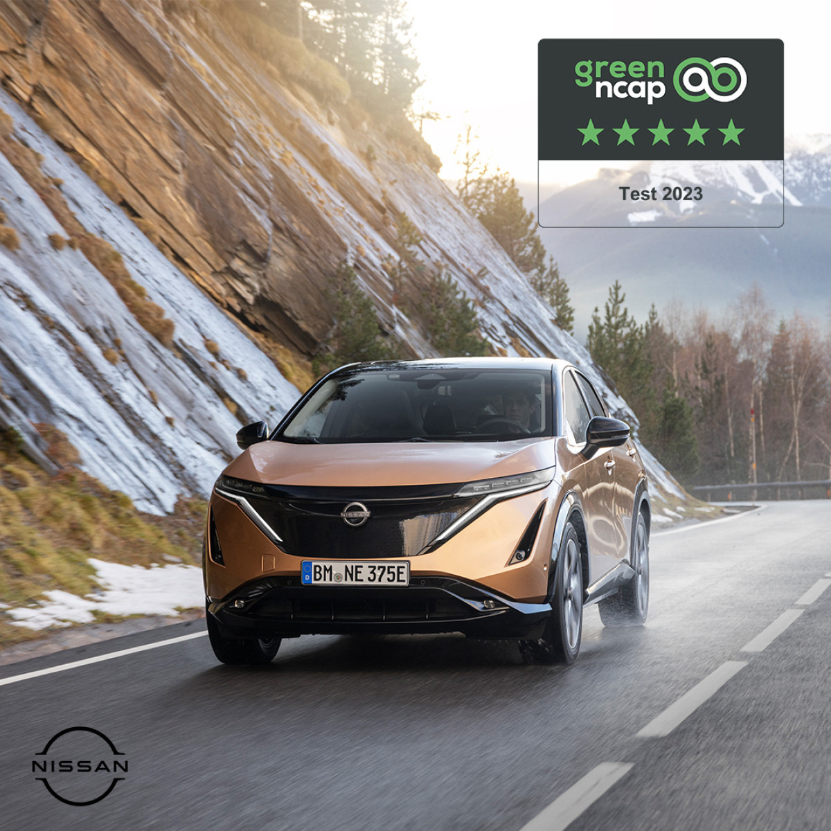 To Nissan Ariya επιτυγχάνει Βαθμολογία 5 Αστέρων στο Green NCAP