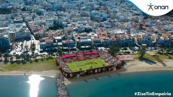 Ποδοσφαιρικές μάχες στην παραλία Ρεθύμνου με την υποστήριξη του ΟΠΑΠ