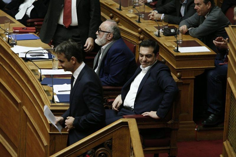 Δριμεία σύγκρουση Τσίπρα με Μητσοτάκη-Βενιζέλο