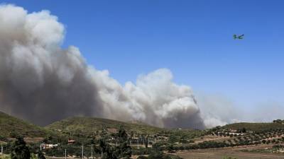 Μεγάλες πυρκαγιές σε Κερατέα και Βίλια-Ανησυχία για τον Εθνικό Δρυμό