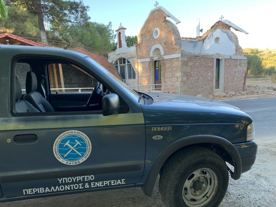Η Ε.Α.Γ.Μ.Ε. στις σεισμόπληκτες περιοχές του Ηρακλείου