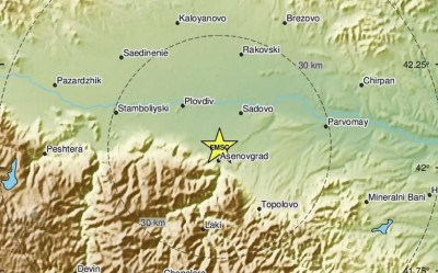 Σεισμός 4,6 Ρίχτερ στη Βουλγαρία- Αισθητός και στη βόρεια Ελλάδα