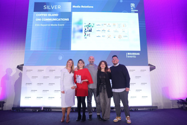 SILVER διάκριση για την Oni Communications και την Coffee Island στα PR Awards για το ESG Media Event