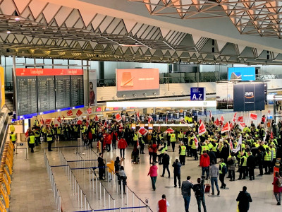 Γερμανία: Παραλύουν τα αεροδρόμια-Ακυρώνονται πάνω από 350 πτήσεις τη Δευτέρα