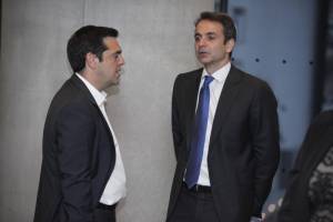 Το πρώτο άτυπο ντιμπέιτ Τσίπρα - Μητσοτάκη