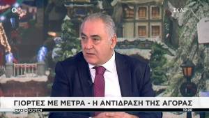 Χατζηθεοδοσίου: Νέο κύμα ανατιμήσεων μετά τις γιορτές,αν δεν ληφθούν μέτρα