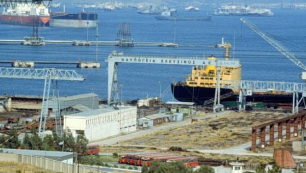 Ναυπηγεία Ελευσίνας: Αναβολή εγκαινίων της δεξαμενής «Στρατής Γ. Ανδρέαδης»