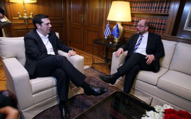 Στη Μυτιλήνη Τσίπρας και Σουλτς