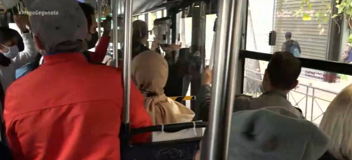 Επικίνδυνος συνωστισμός στα μέσα μεταφοράς (vid)