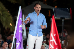 Αισιόδοξος για το αποτέλεσμα των ευρωεκλογών ο Στέφανος Κασσελάκης