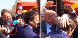 Πέταξαν ντομάτες στον Μακρόν στην πρώτη εμφάνιση μετά τις εκλογές