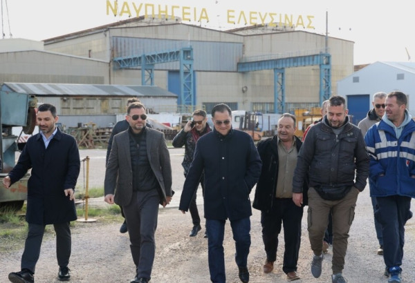 Στα Ναυπηγεία Ελευσίνας την Παρασκευή Γεωργιάδης και Παπαθανάσης-Αυτοψία σε δεξαμενές