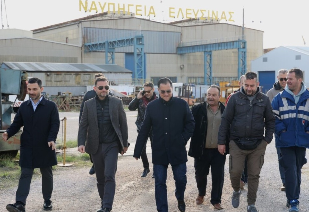 Στα Ναυπηγεία Ελευσίνας την Παρασκευή Γεωργιάδης και Παπαθανάσης-Αυτοψία σε δεξαμενές