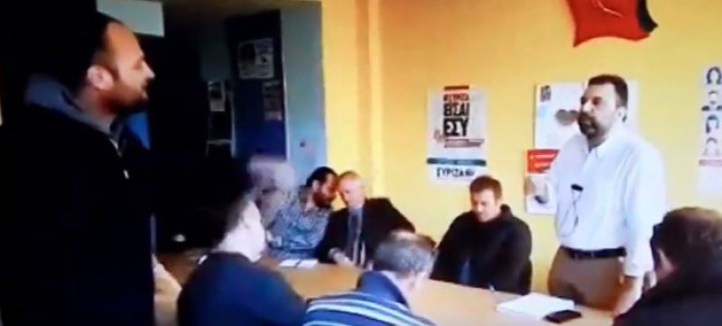 Αγρότες εισέβαλαν στα γραφεία του ΣΥΡΙΖΑ στη Σπάρτη