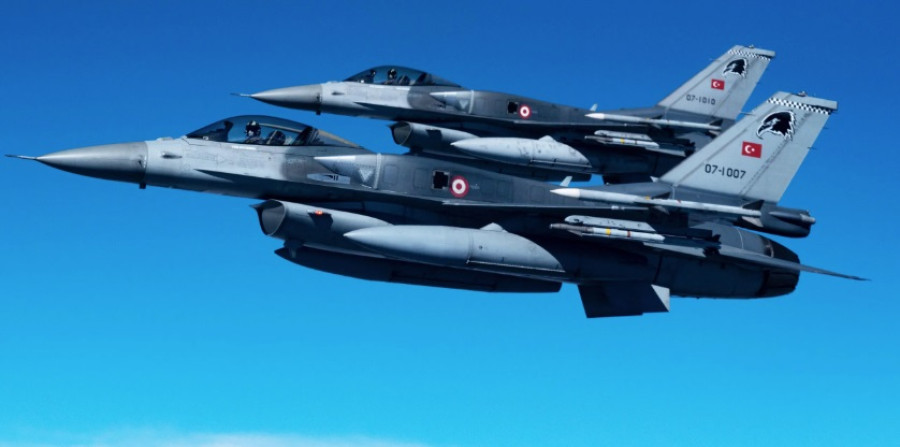 Νέες υπερπτήσεις τουρκικών F-16 πάνω από Ανθρωποφάγους και Μακρονήσι