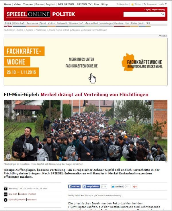 Spiegel: Κέντρο υποδοχής προσφύγων στην Αθήνα θέλει η ΕΕ