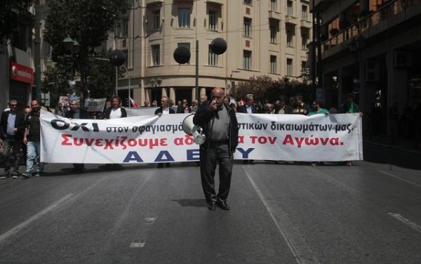 Συγκεντρώσεις διαμαρτυρίας κατά του Ασφαλιστικού σε Ομόνοια και Κλαυθμώνος
