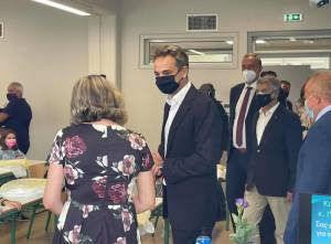 Στο δημοτικό σχολείο Δαμασίου ο Κυριάκος Μητσοτάκης