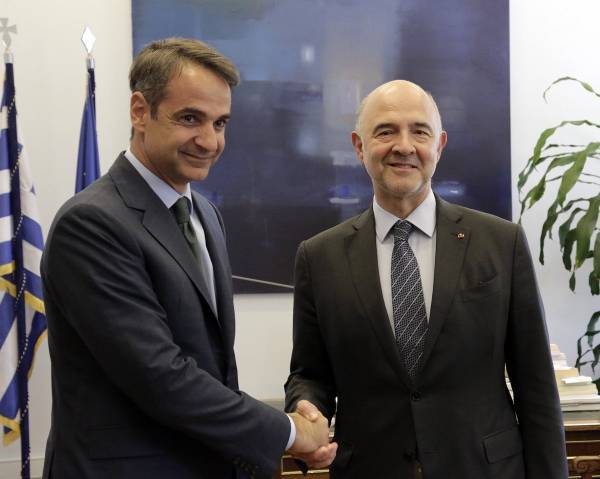 Απάντηση Μοσκοβισί σε Μητσοτάκη:Όσοι μιλούν για 4ο πρόγραμμα λένε ψέματα