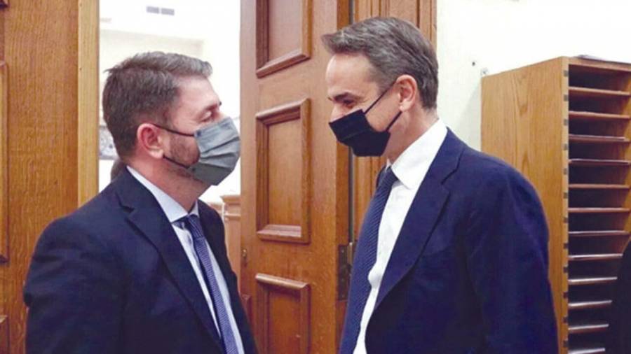 Οι πρώτες ευθείες βολές Μητσοτάκη σε Ανδρουλάκη