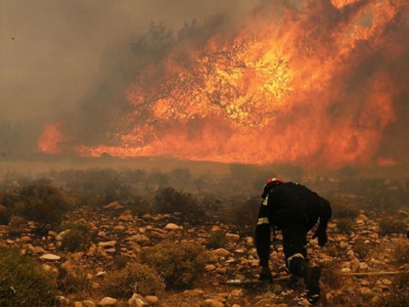 Μεσσηνία: Νέο πύρινο μέτωπο στη Βοϊδοκοιλιά