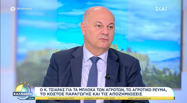 Τσιάρας: «Ανάσα» στην παραγωγή η ρύθμιση για τα κόκκινα δάνεια
