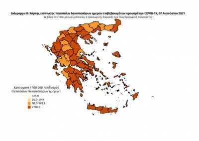 Διασπορά κρουσμάτων: 860 στην Αττική, 324 στην Κρήτη