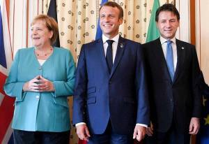 Μέρκελ, Μακρόν και Κόντε σε κοινή δήλωση για τη Λιβύη