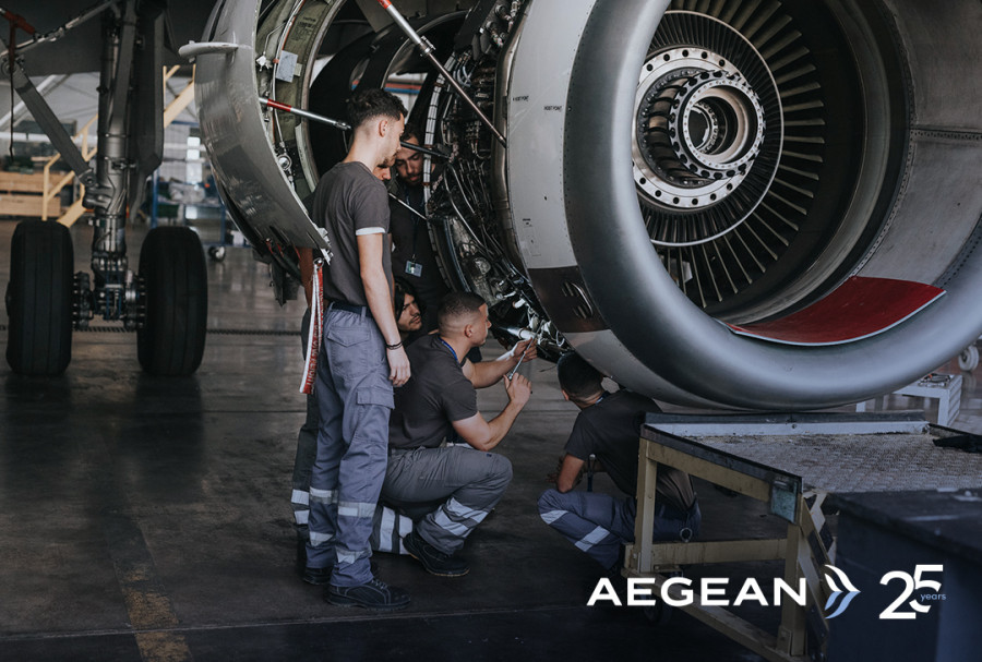 Aegean: Νέος κύκλος υποτροφιών και ευκαιρίες καριέρας για μηχανικούς αεροσκαφών