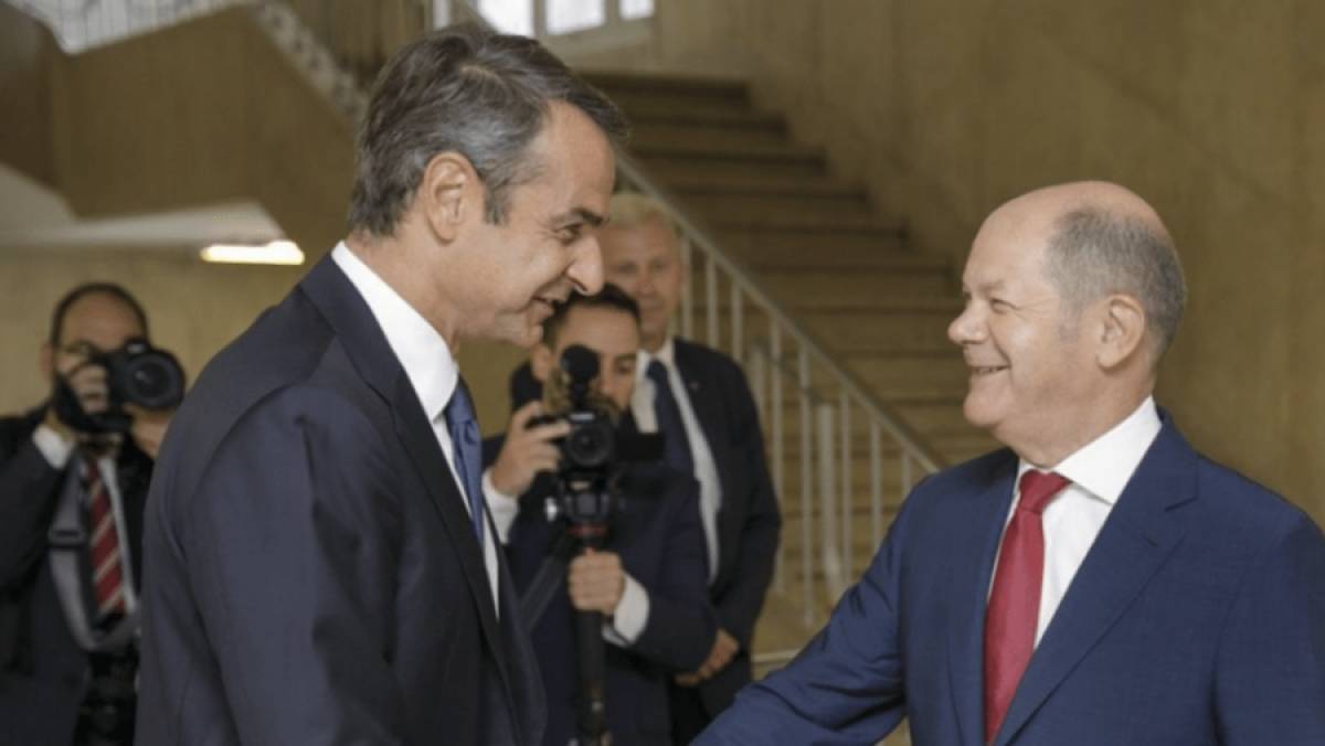 Τετ α τετ Μητσοτάκη- Σολτς στο περιθώριο της Συνόδου Κορυφής