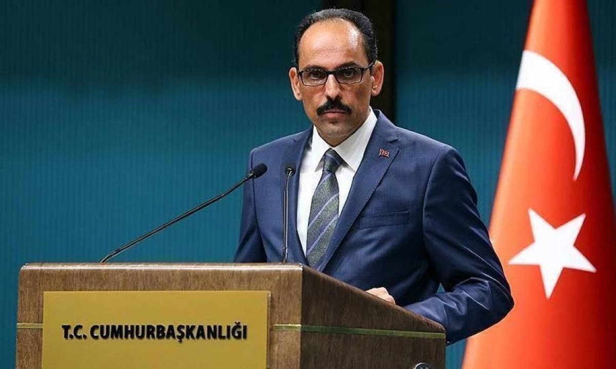 Καλίν: (εκπρόσωπος Ερντογάν): «Ανήθικη» η στάση του Μπάιντεν