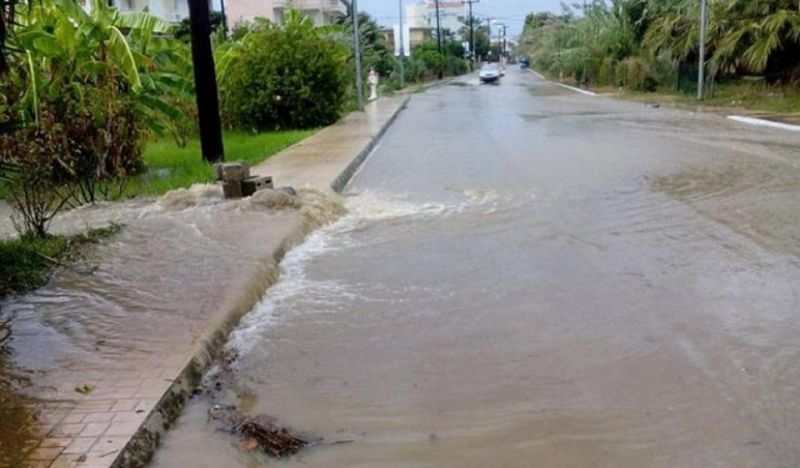 Ηλεία: Πλημμύρες από τα έντονα καιρικά φαινόμενα