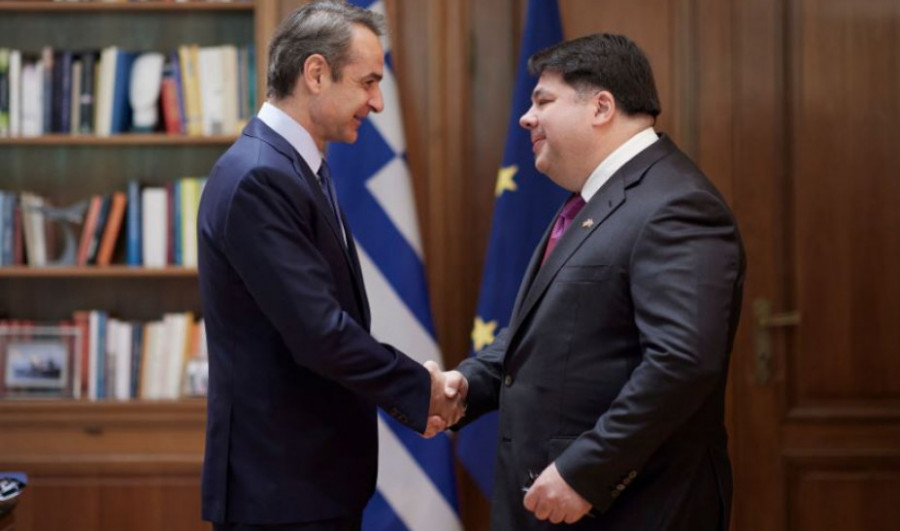 Τον νέο Αμερικανό πρέσβη στην Ελλάδα υποδέχθηκε ο Κυριάκος Μητσοτάκης