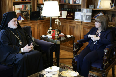 Συνάντηση Σακελλαροπούλου- Αρχιεπισκόπου Αμερικής Ελπιδοφόρου- Τι συζητήθηκε