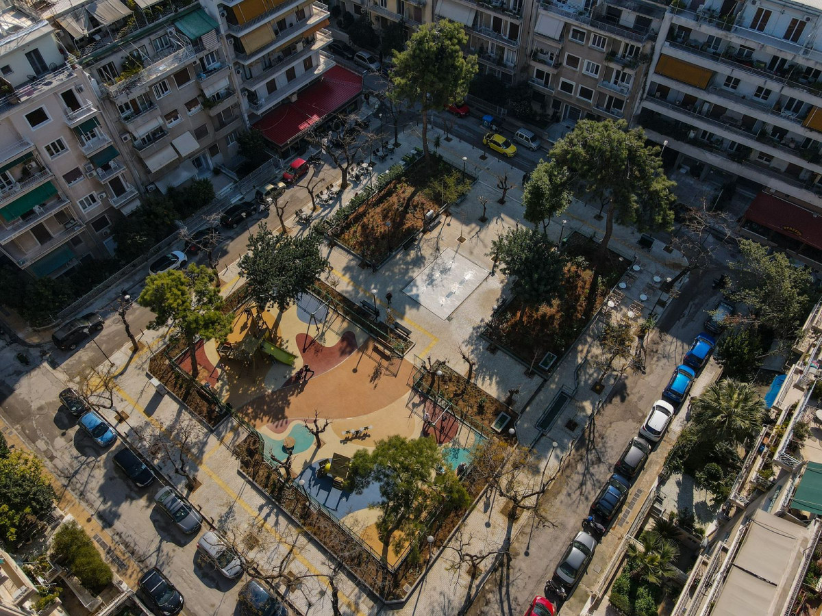 Ολοκληρώθηκε η ανάπλαση της πλατείας Καλλιγά στα Κάτω Πατήσια