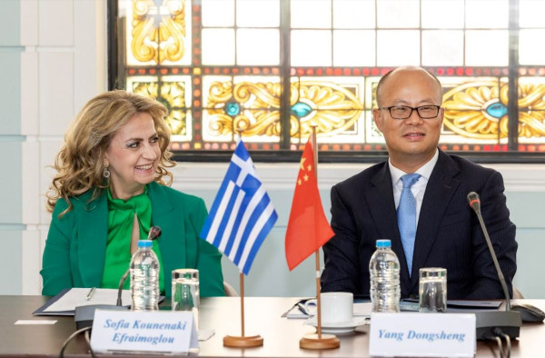 Υποδοχή Κινεζικής Αντιπροσωπείας από τη Σαγκάη στο ΕΒΕΑ