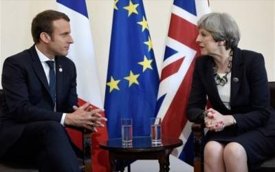 Μακρόν σε Μέι:Καλύτερη δυνατή χαρακτήρισε τη συμφωνία για το «Brexit»