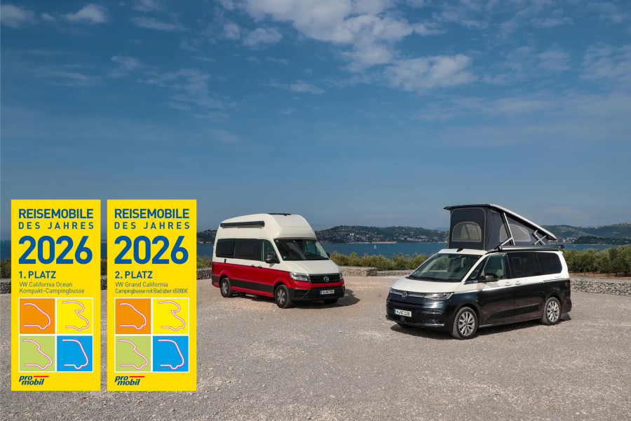 Volkswagen Επαγγελματικά Οχήματα: Διπλή διάκριση για το California στα “Motorhomes of the Year 2026”