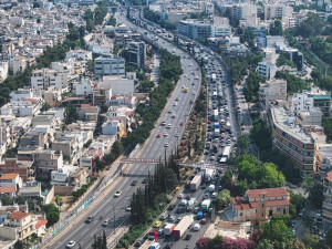 «Χάος» σε Κηφισό και Λεωφόρο Αθηνών λόγω εργασιών βαριάς συντήρησης