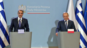 Μητσοτάκης-Τουσκ: Πρέπει να υπερασπιστούμε τα σύνορά μας-«Κλειδί» η αμυντική πολιτική
