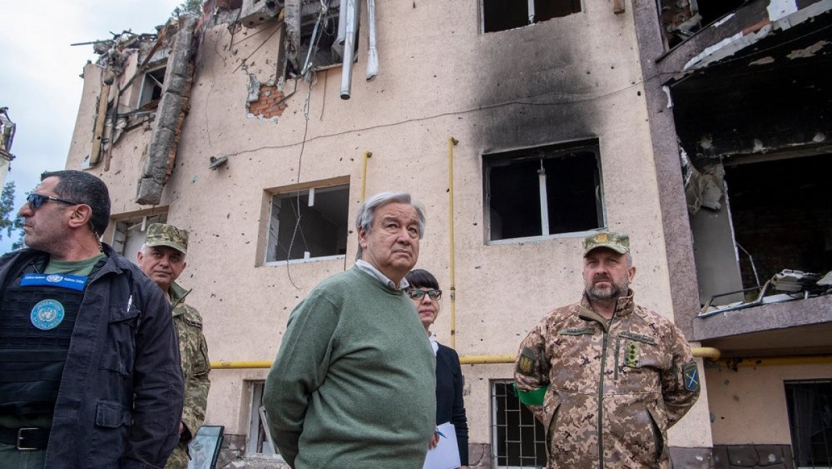 Νέο πυραυλικό χτύπημα στο Κίεβο- Κατά την επίσκεψη Γκουτέρες
